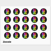 Grappige Nieuwjaar Eve New Year Same Hot Mess Ronde Sticker (Vel)
