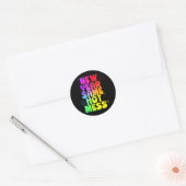 Grappige Nieuwjaar Eve New Year Same Hot Mess Ronde Sticker (Envelop)