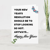 Grappige Nieuwjaarskaart Kaart (Voorkant)