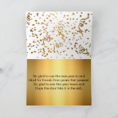 Grappige nieuwjaarskaart over het verlaten van het bedankkaart (Binnen)