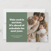 Grappige Nieuwjaarskaart Voor Op De Planning Feestdagenkaart (Voorkant)