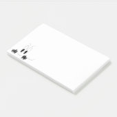 Grappige nieuwsgierige ogen Sticky Notes (Schuin)