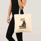 Grappige Nieuwsgierige Wasbeer Tote Bag (Voorkant (product))