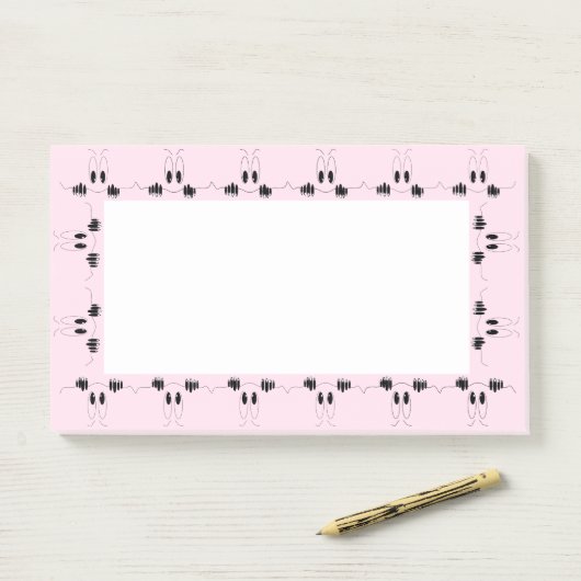 Grappige nieuwsgierigheid ogen post-it® notes (Op bureau)