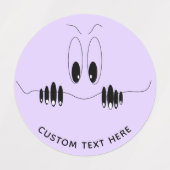 Grappige nieuwsgierigheid Ogen Stickers Glimlachen (Design 1)