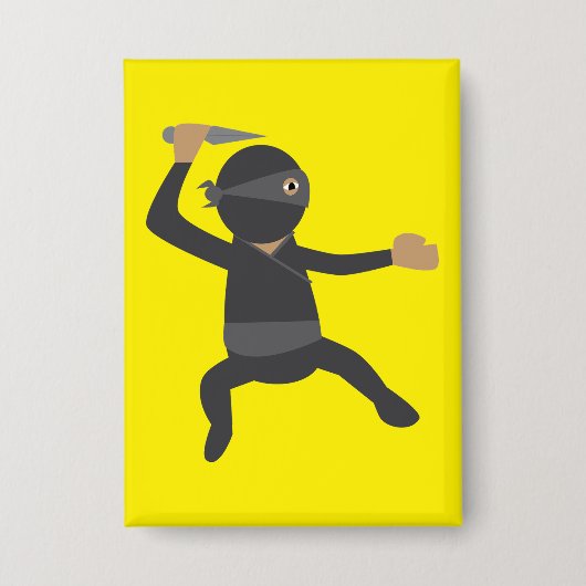 Grappige Ninja Button (Voorkant)
