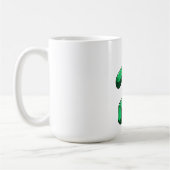 Grappige Ninja Cactus Cartoon Koffiemok (Links)