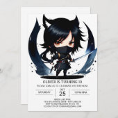 Grappige Ninja geheim agent verjaardag Kaart (Voorkant / Achterkant)