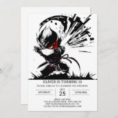 Grappige Ninja geheim agent verjaardag Kaart (Voorkant / Achterkant)