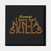 Grappige Ninja grap magneten (Voorkant)