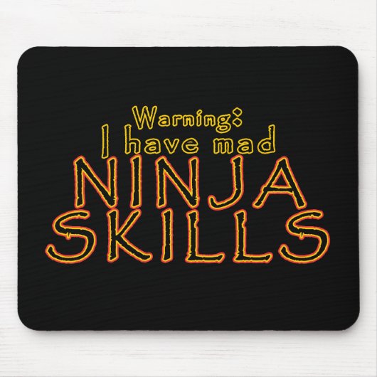 Grappige Ninja Joke Mousepad Muismat (Voorkant)