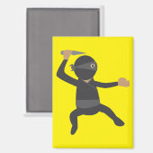 Grappige Ninja Magneet (Voorkant / Achterkant)