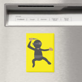 Grappige Ninja Magneet (Insitu (Vaatwasser))