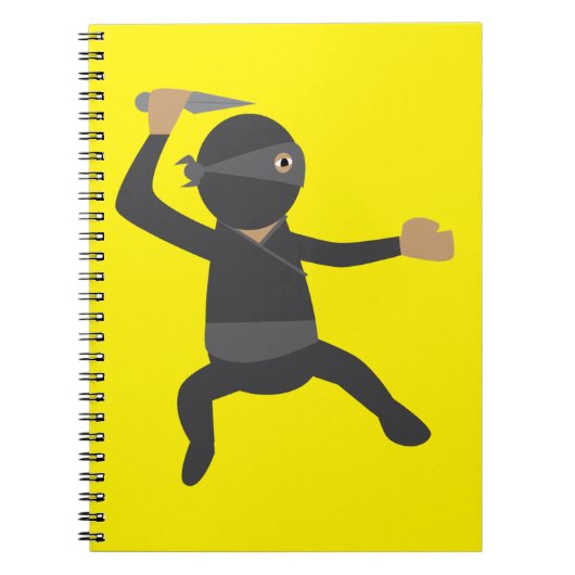 Grappige Ninja Notitieboek (Voorkant)