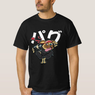 Grappige Ninja Pug T-shirt