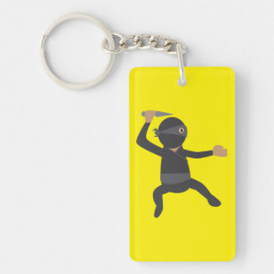 Grappige Ninja Sleutelhanger