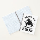 Grappige Ninja Spreuk Notitieboek (Binnen)
