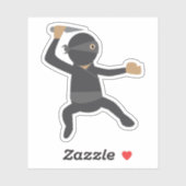 Grappige Ninja Sticker (Vel)