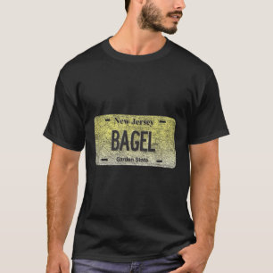 Grappige Nj Staat Eigen Naambordje Bagel  T-shirt