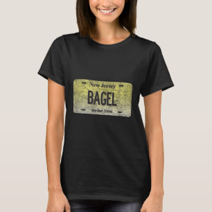 Grappige Nj State Vanity Autonummerplaat Bagel  T-shirt