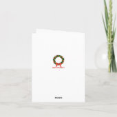 Grappige Noel "No L" kerst Kaart (Achterkant)