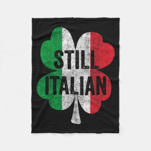 Grappige nog steeds Italiaanse Shamrocks St Patric Fleece Deken