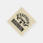 Grappige nogal drink bourbon woord art servet (Hoek)