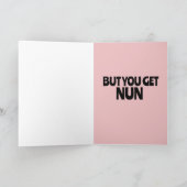 GRAPPIGE NON CATHOLIEKE KERSTMIS GROOTE KAART (Binnen)