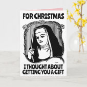 GRAPPIGE NON KATHOLIEKE KERST GROTE KAART (Gele Bloem)