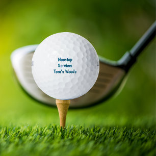 Grappige "Non-stop service: naam's Woods" Eenvoudi Golfballen