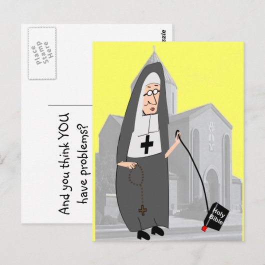 Grappige non Wenskaarten Briefkaart (Voorkant / Achterkant)