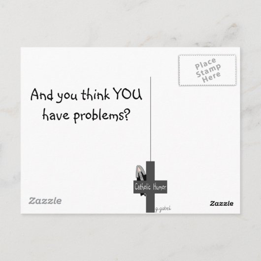 Grappige non Wenskaarten Briefkaart (Achterkant)