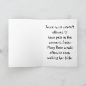 Grappige non Wenskaarten Kaart (Binnen)