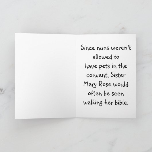 Grappige non Wenskaarten Kaart (Binnen)