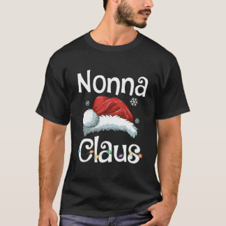 Grappige Nonna Claus Kerstmis T-shirt Pyjama Santa