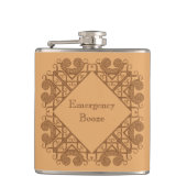 Grappige nooddrank Voeg Jouw tekst Celtic Style to Heupfles (Voorkant)