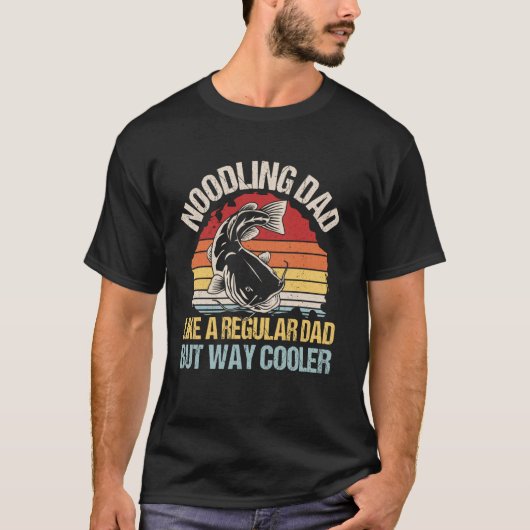 Grappige Noodling Visser Citaat T-shirt (Voorkant)