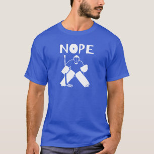 Grappige Nope Hockey Goalie T-shirt