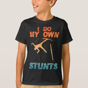 Grappige Nordic bergskisport kunst voor mannen vro T-shirt
