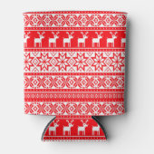 Grappige Nordic Rendier Lelijke Kersttrui Blikjeskoeler (Voorkant)