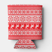 Grappige Nordic Rendier Lelijke Kersttrui Blikjeskoeler (Achterkant)