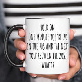 Grappige Nostalgie Gelukkige 70e Verjaardag Koffie Mok