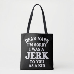Grappige nostalische "Beste dutjes" excusesjabloon Tote Bag