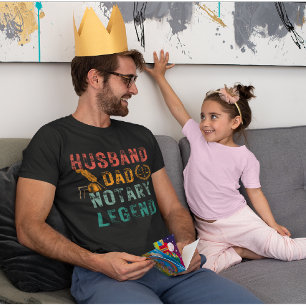 Grappige notaris   Kantoor - Echtgenoot, pap, nota T-shirt