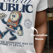 Grappige notaris openbaar - notaris Humor T-shirt