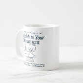 Grappige notaris openbare Mok - Neem me mee naar u (Voorkant links)