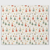 Grappige notenkraker Ballerina vakantie - Cadeaupapier (Vlak)