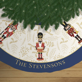 Grappige Notenkraker Blauw en Beige Kerstmis Kerstboom Rok