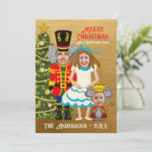 Grappige Notenkraker Clara Mouse King Kerstmis Feestdagenkaart (Staand voorkant)