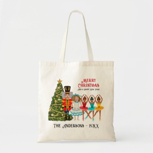 Grappige notenkraker familie van vijf | Drie meisj Tote Bag (Voorkant)